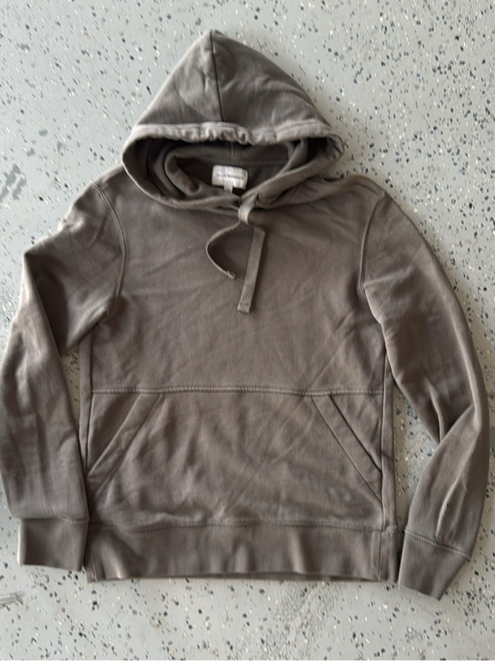 Club Monaco Taupe Hooded Pullover Sweatshirt